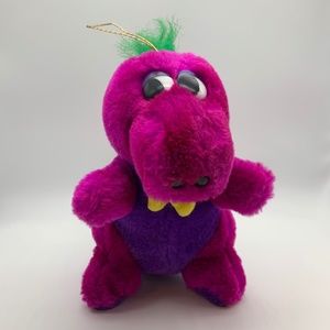 Vintage Barney and Friends Small Barney Plush Stuffed Animal Classic Toy Co.